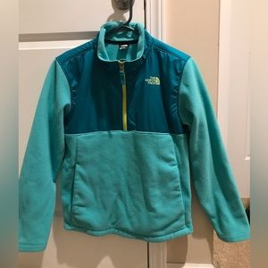 Half-zip, fleece jacket, The North Face, girls size 14/16, perfect condition